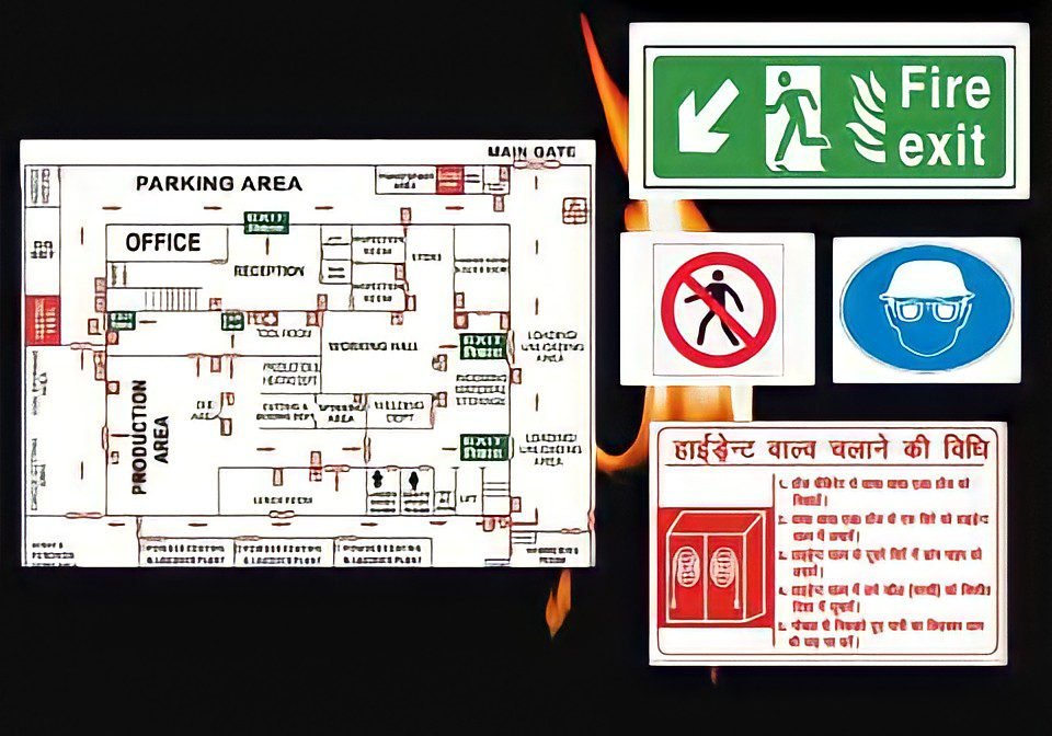 Fire Exit Plan & Signage Board installation service