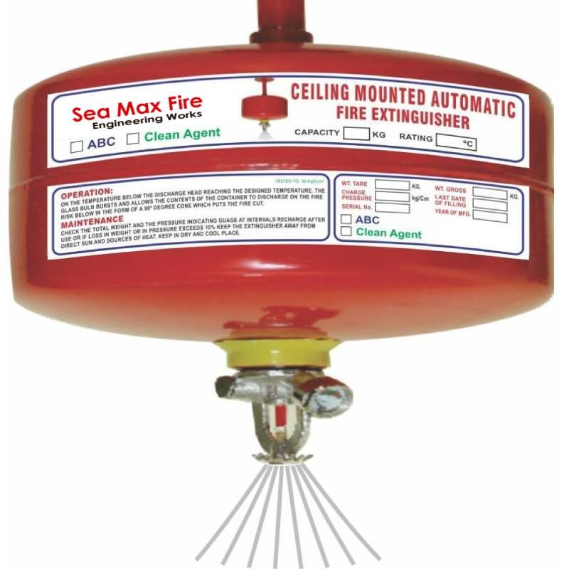 automatic fire extinguisher clean agent